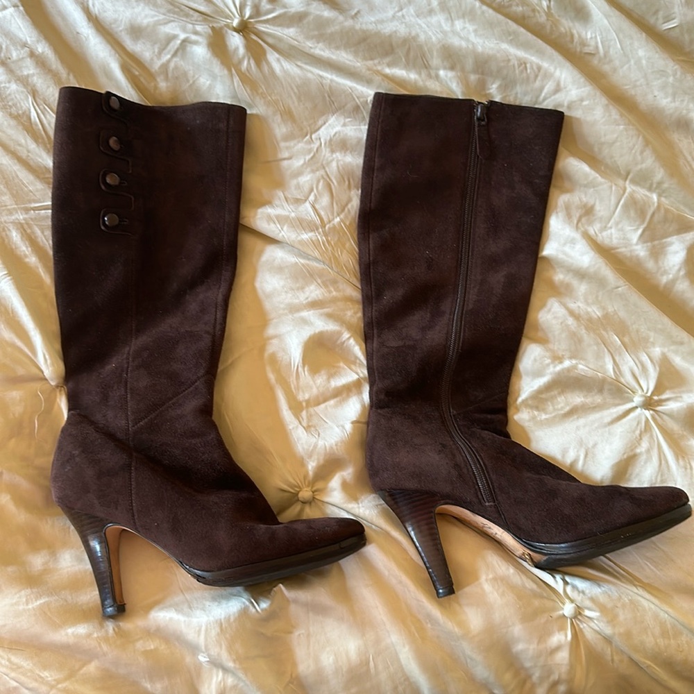 Colehann suede boots Nike air size 8 1/2  brown